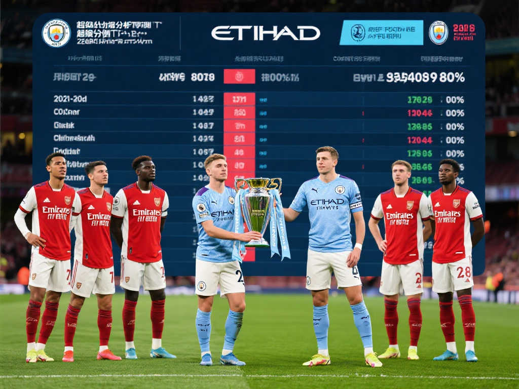 蓝月亮再创辉煌！超算揭晓英超榜单：曼城领跑，阿森纳与利物浦紧随其后