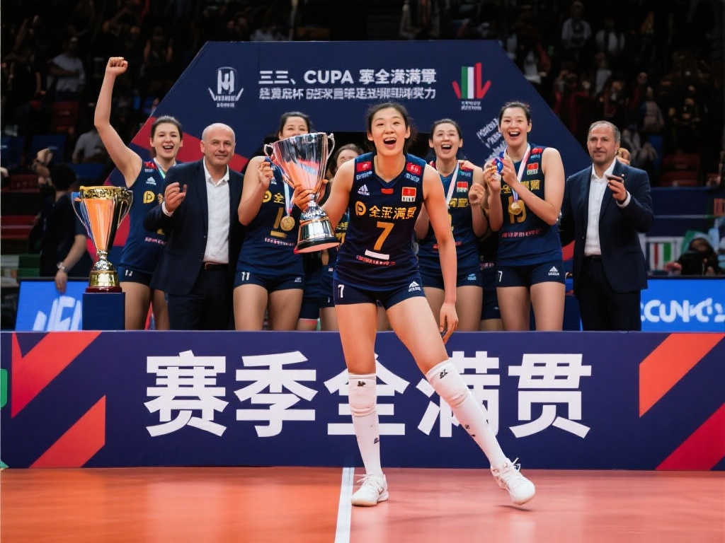 朱婷再创辉煌!女排欧冠三冠王+赛季全满贯,生涯第23冠到手 朱婷再创辉煌!女排欧冠三冠王+赛季全满贯,生涯第23冠到手